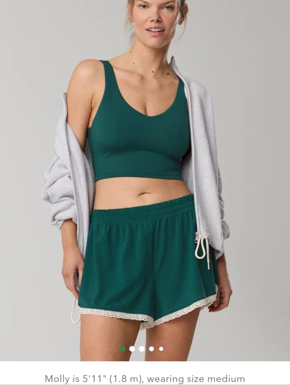OFFLINE by Aerie Real Me Recharge Green Tank Top XS EUC